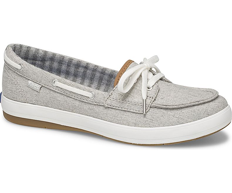 Keds Womens Grey Slip On Shoes - Keds Charter Chambray 650CSORLU